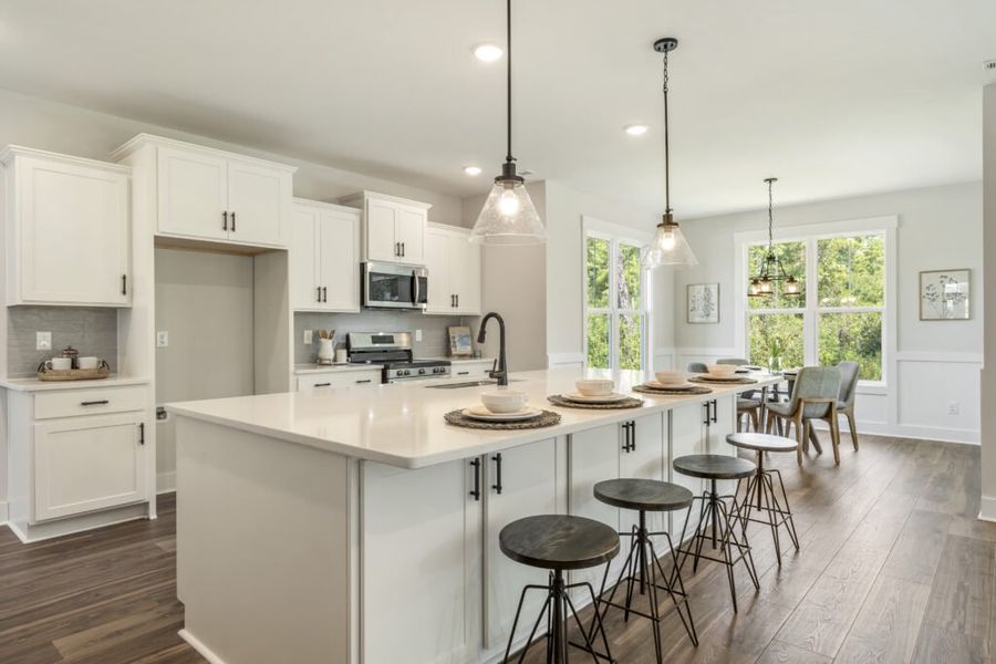 Furnished interior in a model home at The Bluffs at Lake Waccamaw in Lake Waccamaw (Image 16).