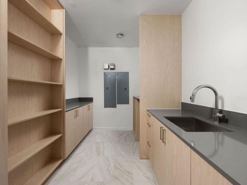 Furnished interior view inside a new home in The Colorfield, Austin (Image 19).