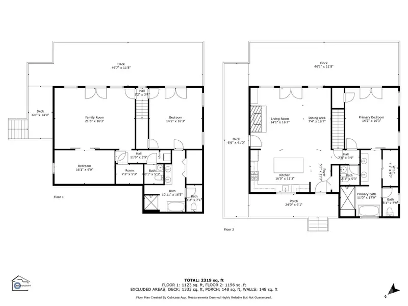 2D floor plan layout of this home in , Hendersonville, NC (Image 3).