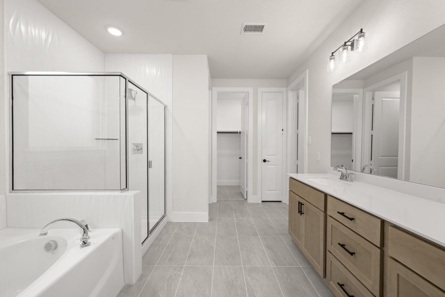 Furnished interior view inside a new home in Inspiration Collection at Bridgewater, Midlothian (Image 9).