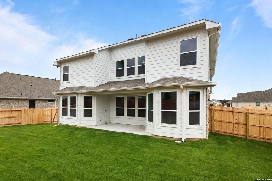 Exterior details and patio area of a home in Buffalo Crossing, Cibolo (Image 3). Exterior details and patio area of a home in Buffalo Crossing, Cibolo (Image 3).