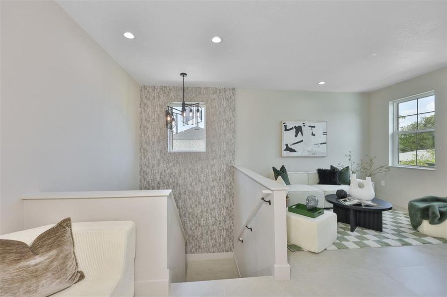 Furnished interior view inside a new home in , Tampa (Image 42).