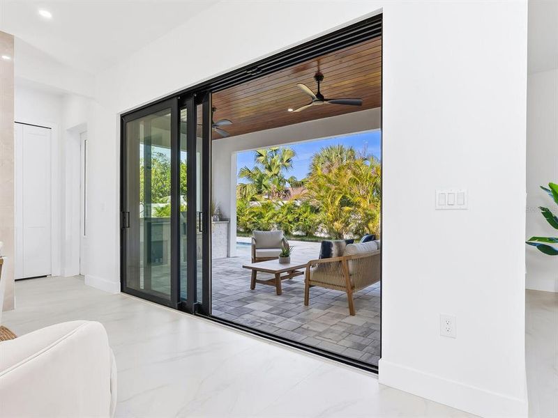 Exterior details and patio area of a home in , Sarasota (Image 28).