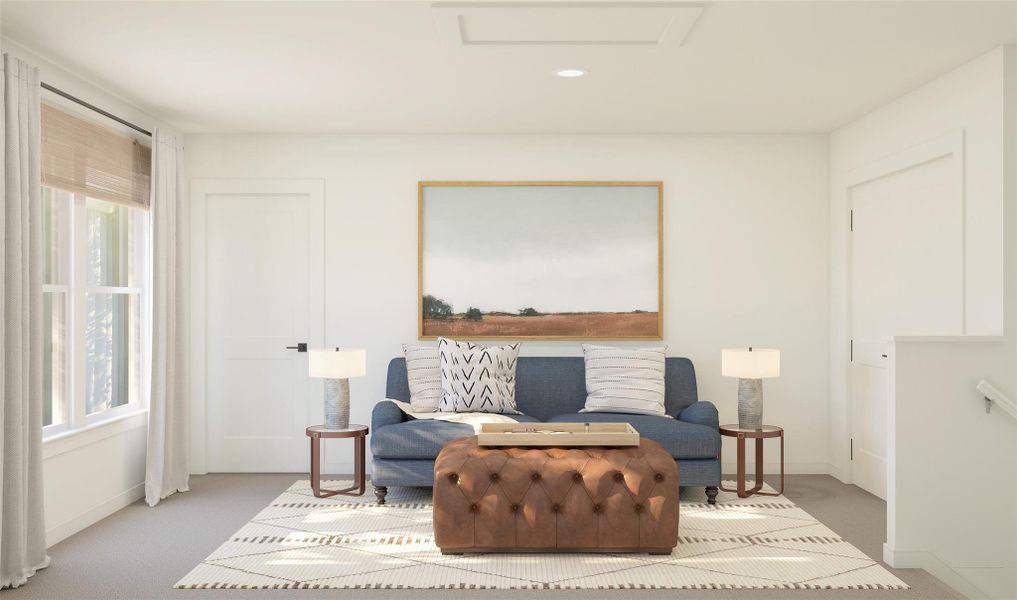 Versatile loft upstairs (*Artist rendering used for illustration purposes only.) Versatile loft upstairs (*Artist rendering used for illustration purposes only.)