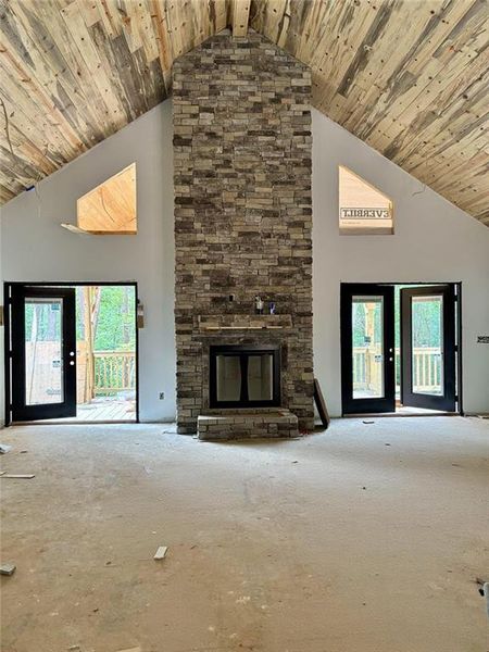 In-progress construction of a new home in , Ellijay, GA (Image 18).