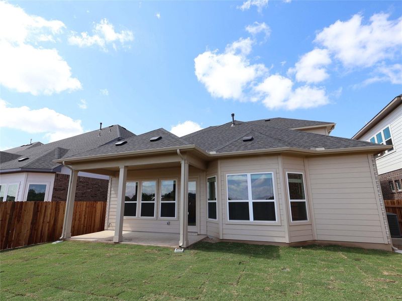 Exterior details and patio area of a home in Barksdale, Leander (Image 15). Exterior details and patio area of a home in Barksdale, Leander (Image 15).