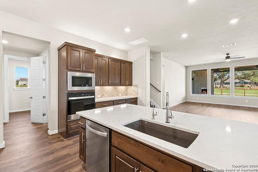 Furnished interior view inside a new home in The Crossvine, Schertz (Image 5).
