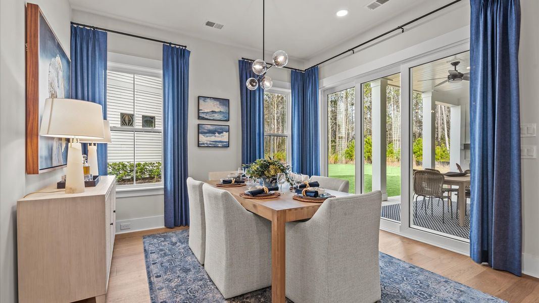 Dining Room at the Inspire Model at Summerwind Crossing in Cane Bay