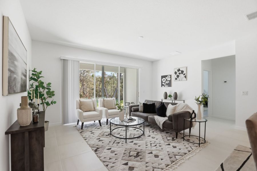 Furnished interior view inside a new home in Trinity Gardens, Deland (Image 3).