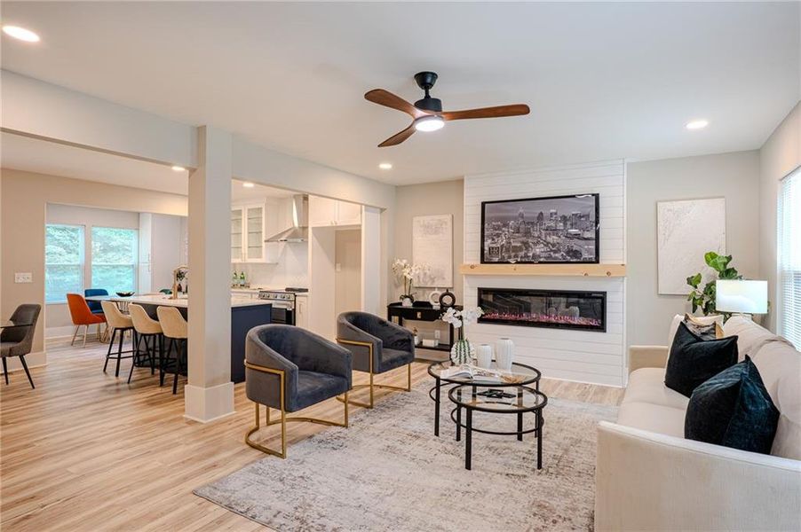 Furnished interior view inside a new home in , Covington (Image 8).