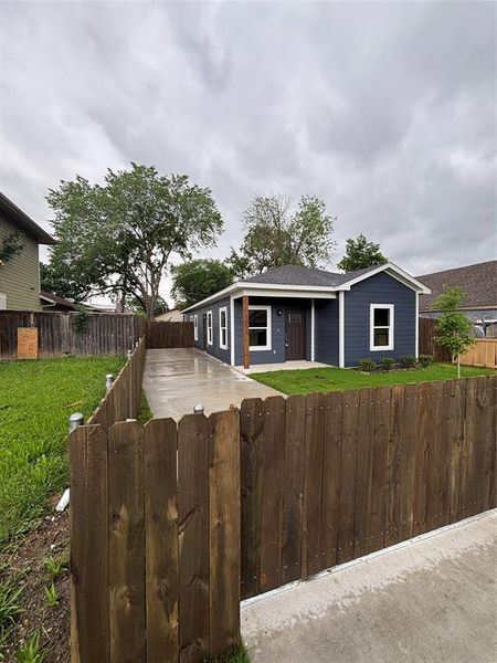 added 4' fence with automatic gate surrounding property added 4' fence with automatic gate surrounding property
