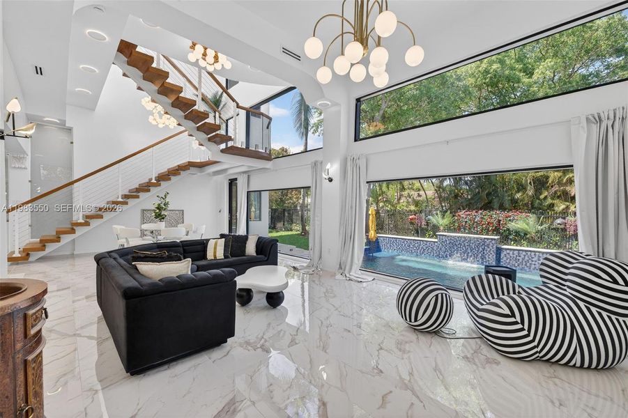 Furnished interior view inside a new home in , Biscayne Park (Image 37).