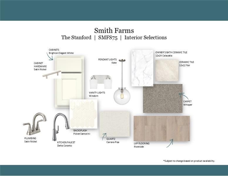 Sample of building materials used in homes in Smith Farms, Murfreesboro (Image 47).