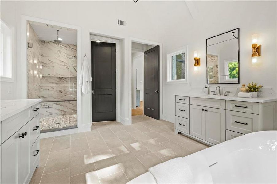 Furnished interior view inside a new home in , Atlanta (Image 12).