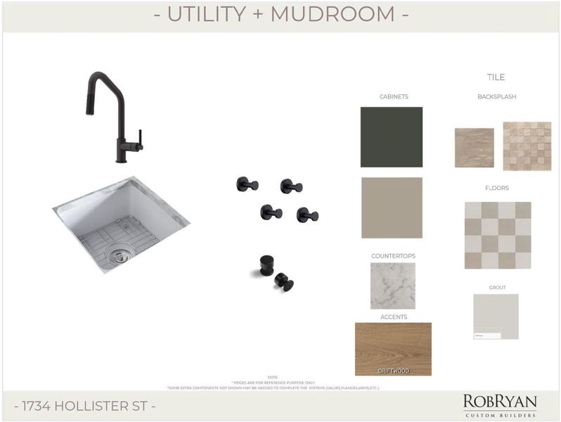 Utility/Mudroom finishes