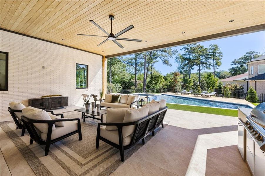 Exterior details and patio area of a home in , Atlanta (Image 40). Exterior details and patio area of a home in , Atlanta (Image 40).