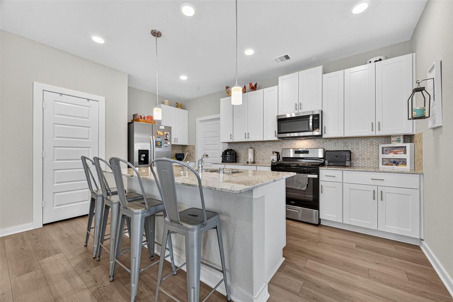Furnished interior view inside a new home in Mavera, Conroe (Image 16). Furnished interior view inside a new home in Mavera, Conroe (Image 16).
