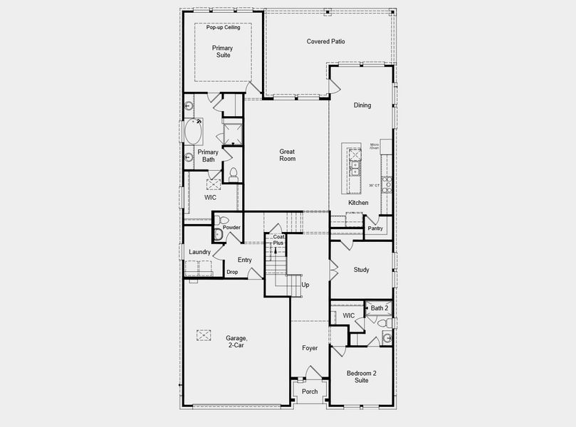 2D floor plan layout for the Anderson by Taylor Morrison in Turners Crossing, Austin, TX (Image 4). 2D floor plan layout for the Anderson by Taylor Morrison in Turners Crossing, Austin, TX (Image 4).
