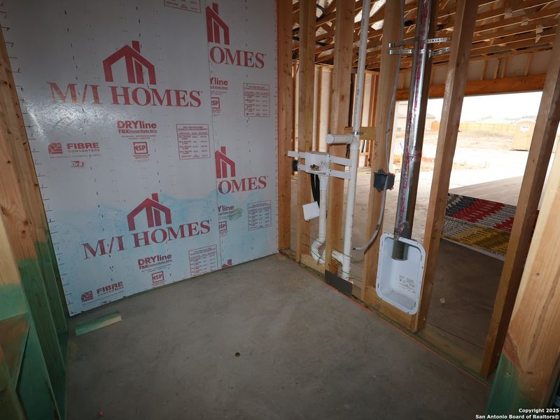 In-progress construction of a new home in Cinco Lakes, San Antonio, TX (Image 27).