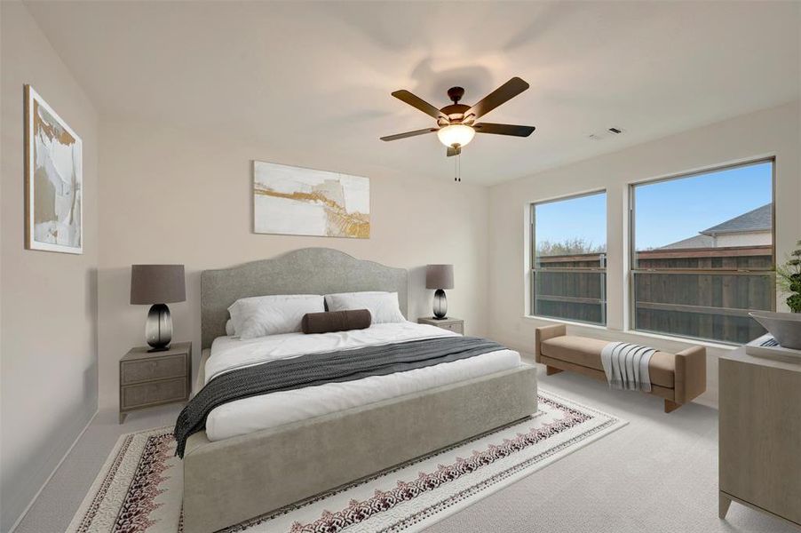 Furnished interior view inside a new home in Karis - Village Series, Crowley (Image 13).