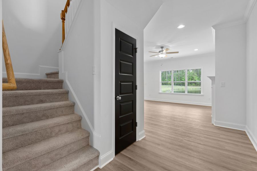 Representative unfurnished interior of a home built from the Hillcrest by Bill Clark Homes in Laurel Oaks, Greenville (Image 13). Representative unfurnished interior of a home built from the Hillcrest by Bill Clark Homes in Laurel Oaks, Greenville (Image 13).