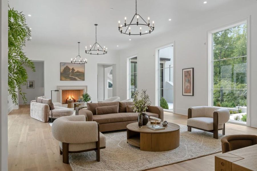 Furnished interior view inside a new home in , Atlanta (Image 58).