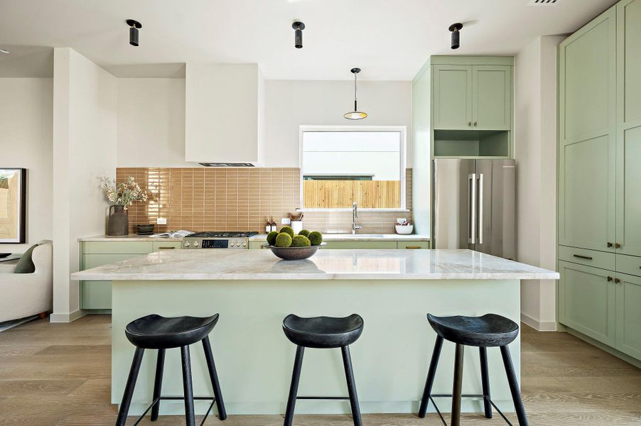 Furnished interior view inside a new home in , Austin (Image 17). Furnished interior view inside a new home in , Austin (Image 17).