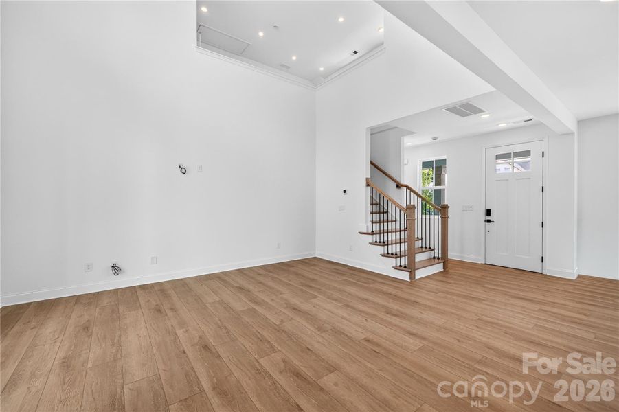 Two story great room