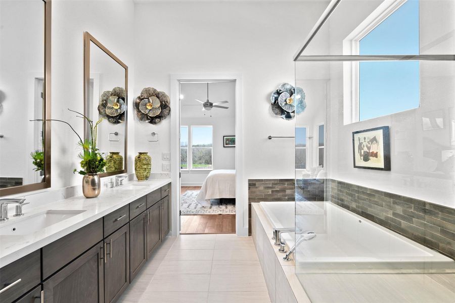 Furnished interior view inside a new home in Agave, Austin (Image 24).