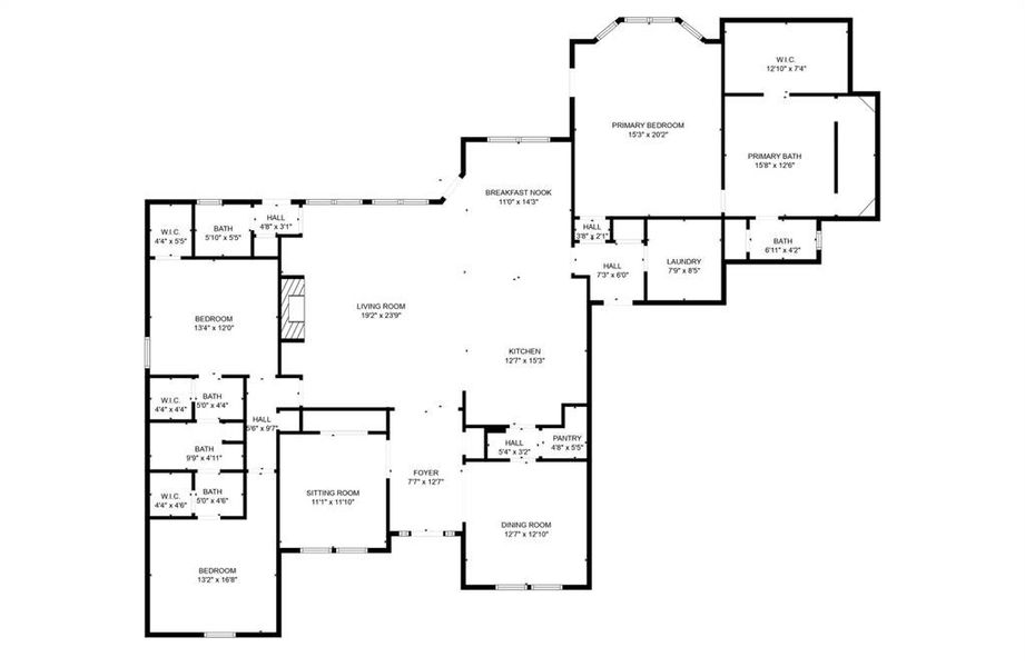 2D floor plan layout of this home in Crystal Springs Estates, Alvarado, TX (Image 5). 2D floor plan layout of this home in Crystal Springs Estates, Alvarado, TX (Image 5).