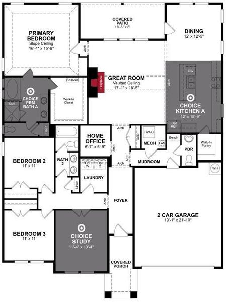 Beazer Homes Heath Golf & Yacht Club Stockdale Floorplan.