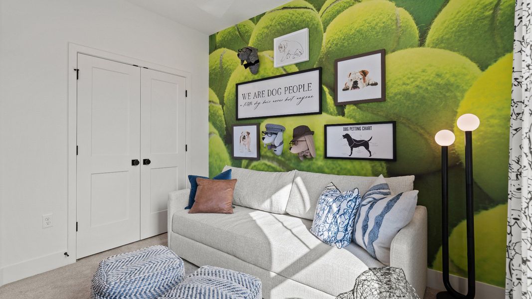 Furnished interior view inside a new home in Parkview at Hamlin, Winter Garden (Image 44).