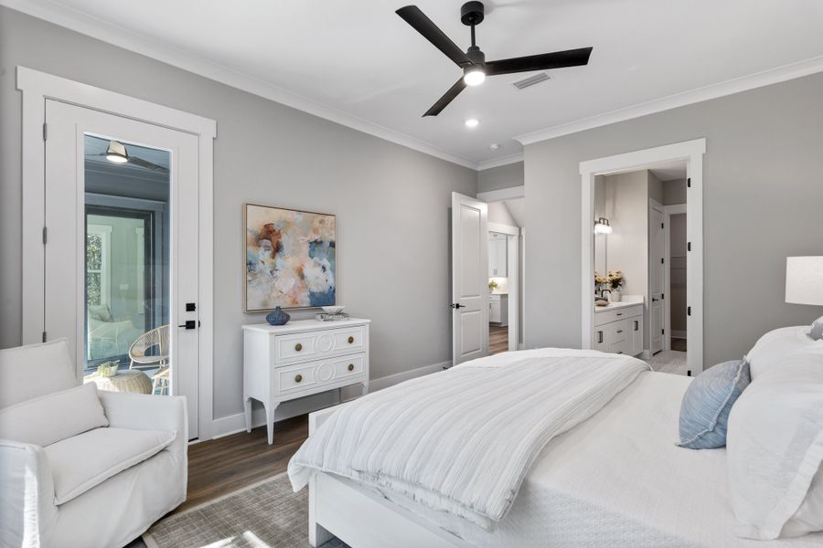 Furnished interior view inside a new home in Tessera, Santa Rosa Beach (Image 22).