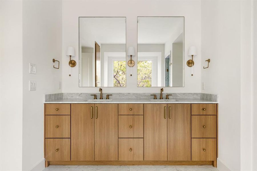 Furnished interior view inside a new home in , Dallas (Image 19).