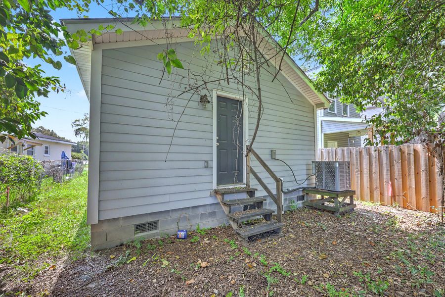 Exterior details and patio area of a home in , North Charleston (Image 16). Exterior details and patio area of a home in , North Charleston (Image 16).
