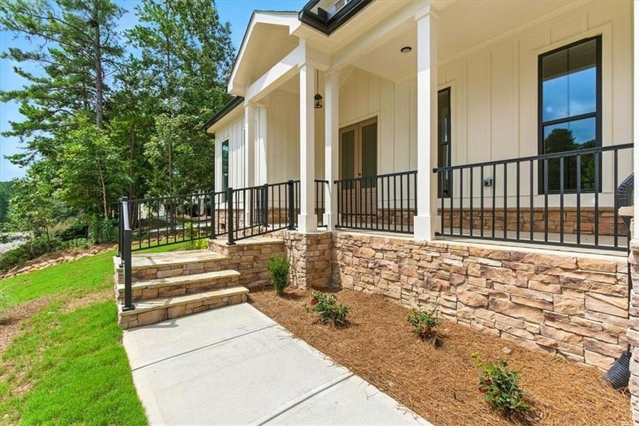 Front exterior of a new home in , Rome, GA, highlighting curb appeal (Image 29).