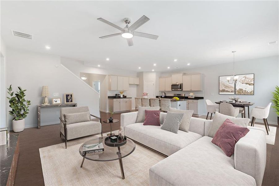 Furnished interior view inside a new home in , McDonough (Image 18).