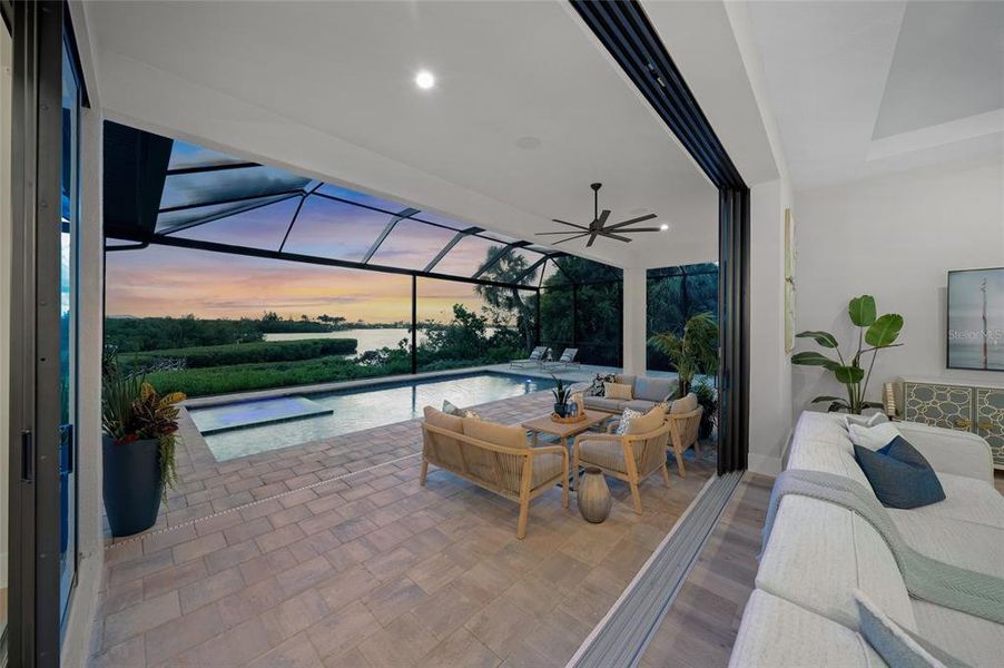Exterior details and patio area of a home in , Nokomis (Image 39).