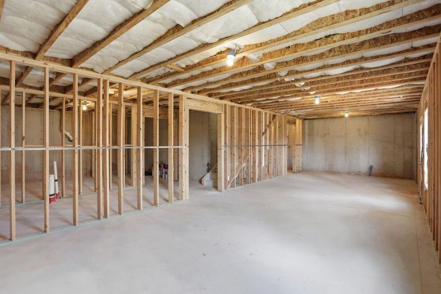 In-progress construction of a new home in Falls Creek, Flowery Branch, GA (Image 35).