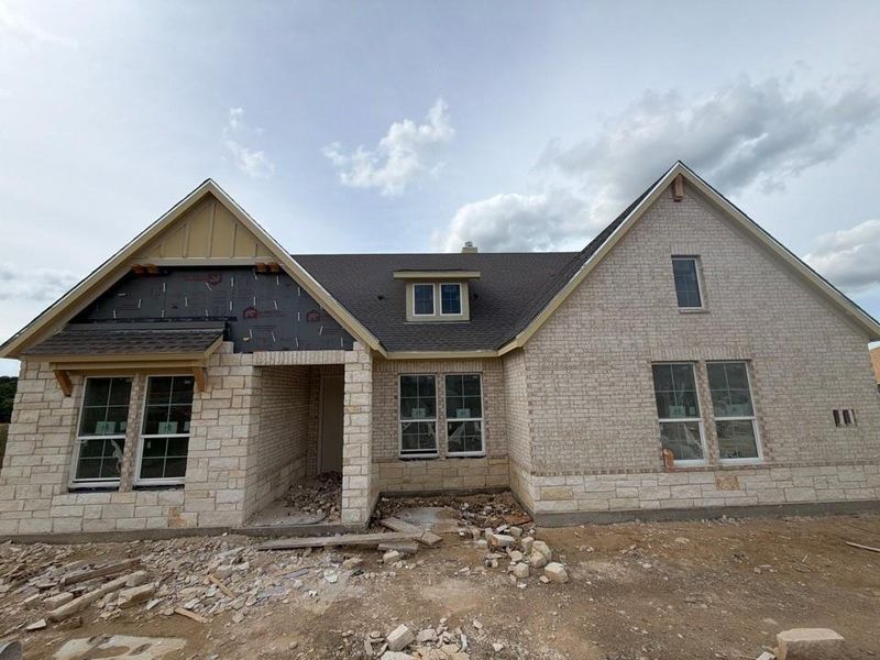In-progress construction of a new home in Eagle Ridge Estates, Weatherford, TX (Image 3).