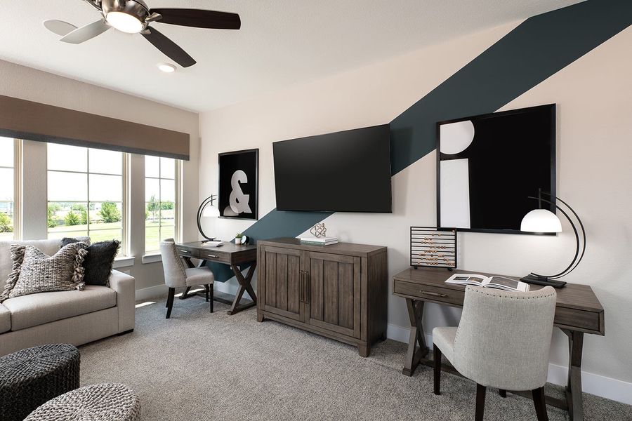 Representative furnished interior of a home built from the Ivy by Tri Pointe Homes in Bridgewater, Midlothian (Image 6).