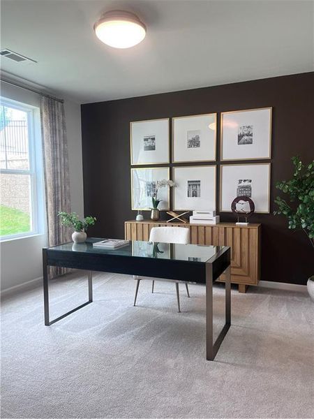 Furnished interior view inside a new home in The Beacon at Old Peachtree Single Family Homes, Lawrenceville (Image 5).