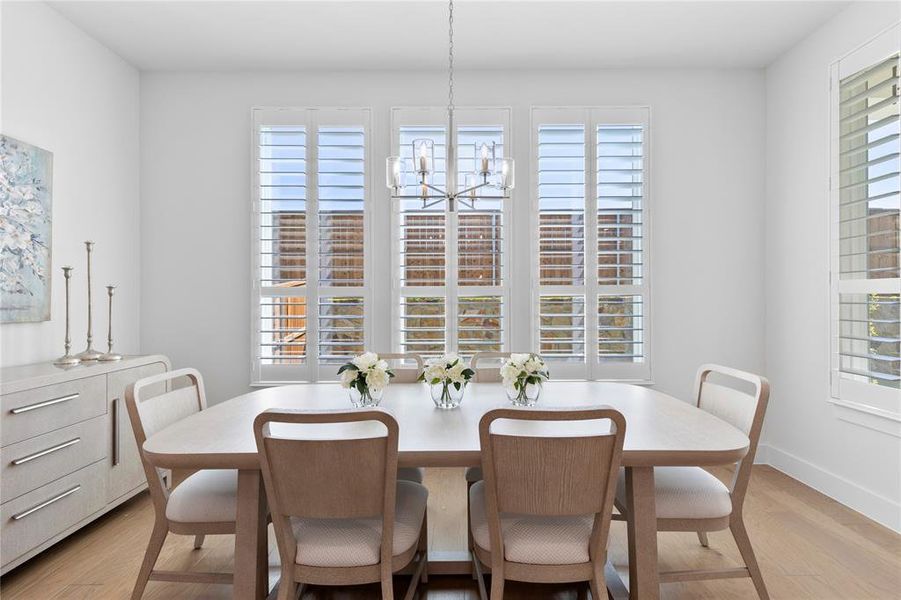 Furnished interior view inside a new home in North Square at Uptown, Celina (Image 32).