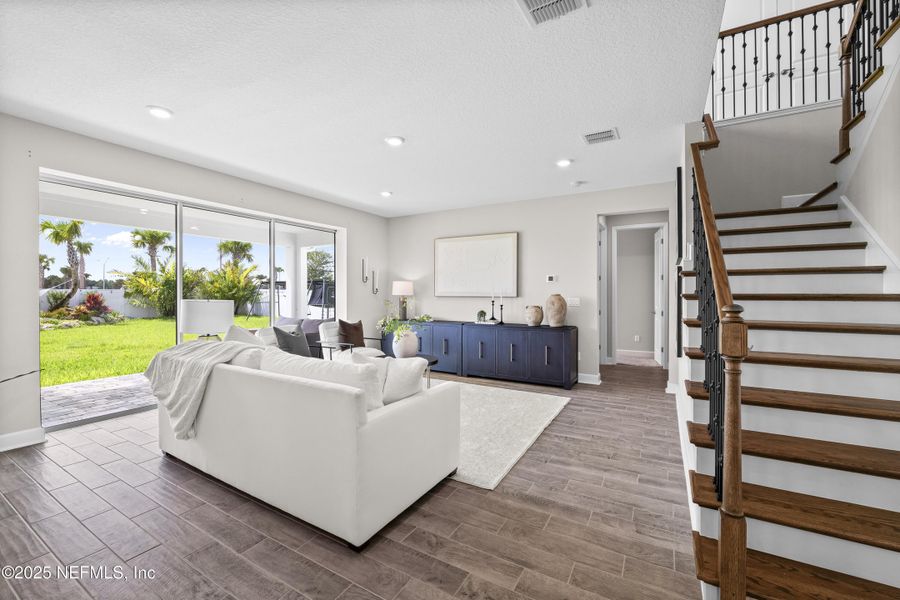 Furnished interior view inside a new home in The Cove at Beachwalk, St. Johns (Image 39). Furnished interior view inside a new home in The Cove at Beachwalk, St. Johns (Image 39).