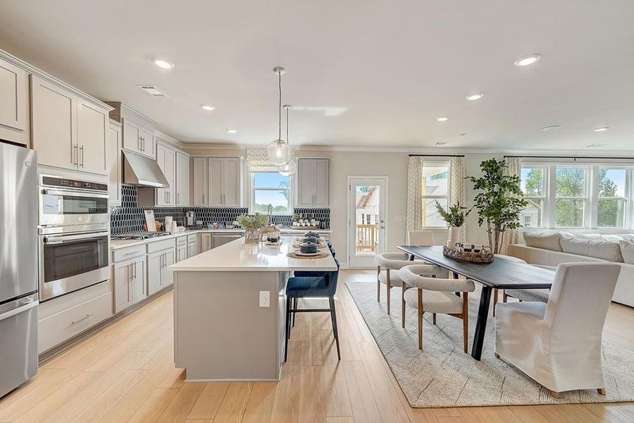 Furnished interior view inside a new home in Dreycott, Lawrenceville (Image 10).