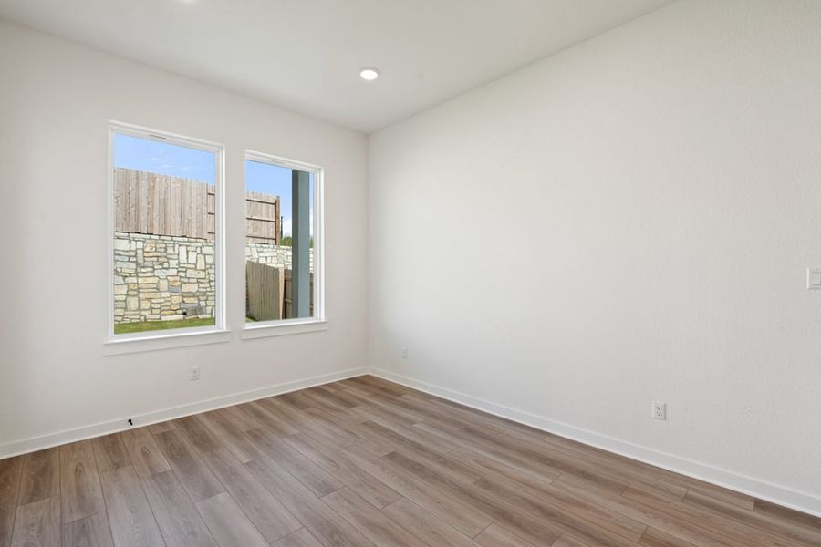 Spacious, unfurnished interior of a new home in Park Collection at Lariat, Liberty Hill (Image 22). Spacious, unfurnished interior of a new home in Park Collection at Lariat, Liberty Hill (Image 22).
