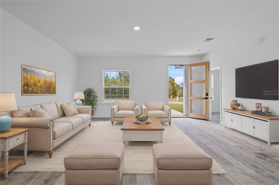 Furnished interior view inside a new home in , Ocala (Image 2).