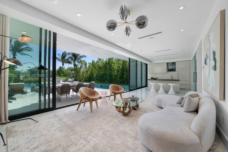 Furnished interior view inside a new home in , Miami Beach (Image 48). Furnished interior view inside a new home in , Miami Beach (Image 48).