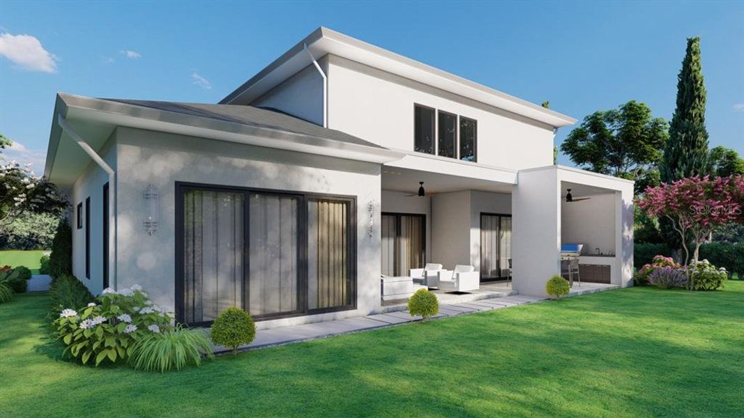 Exterior details and patio area of a home in , Sarasota (Image 3). Exterior details and patio area of a home in , Sarasota (Image 3).