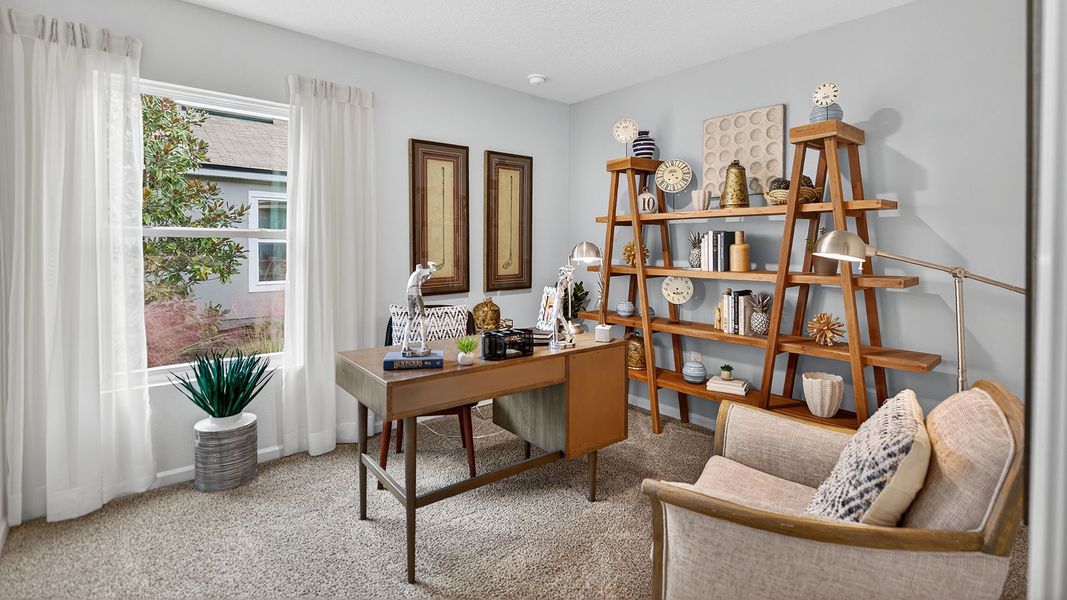 Representative furnished interior of a home built from the St. George by D.R. Horton in Grand Reserve, Bunnell (Image 18).